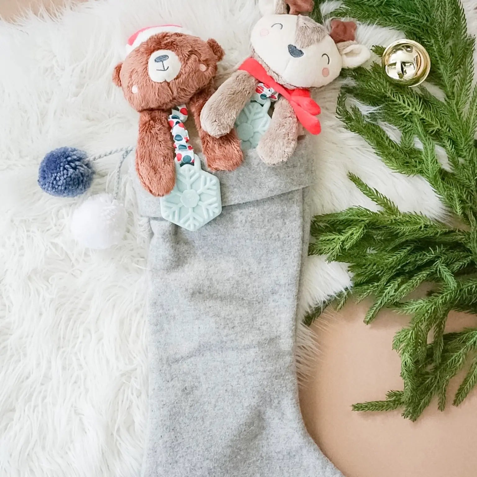 Holiday Bear Itzy Lovey? Plush + Teether Toy