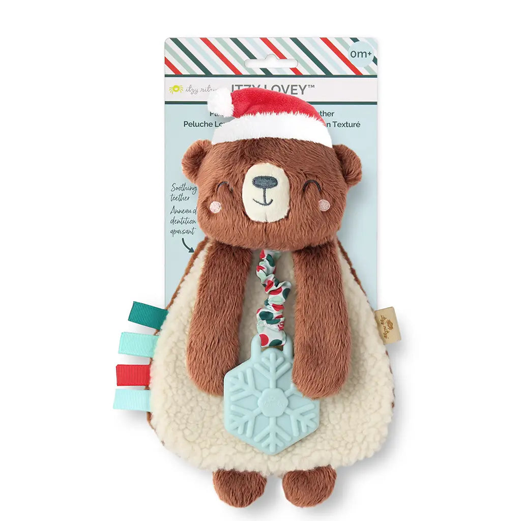 Holiday Bear Itzy Lovey? Plush + Teether Toy