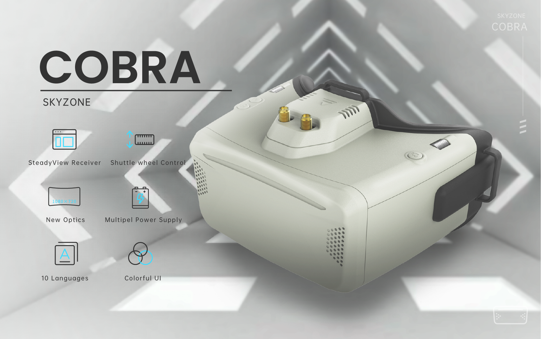 skyzone cobra x fpv goggles