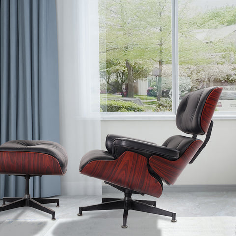Top Grain Leather Replica Eames Lounge, Are Eames Replica Chairs Comfortable