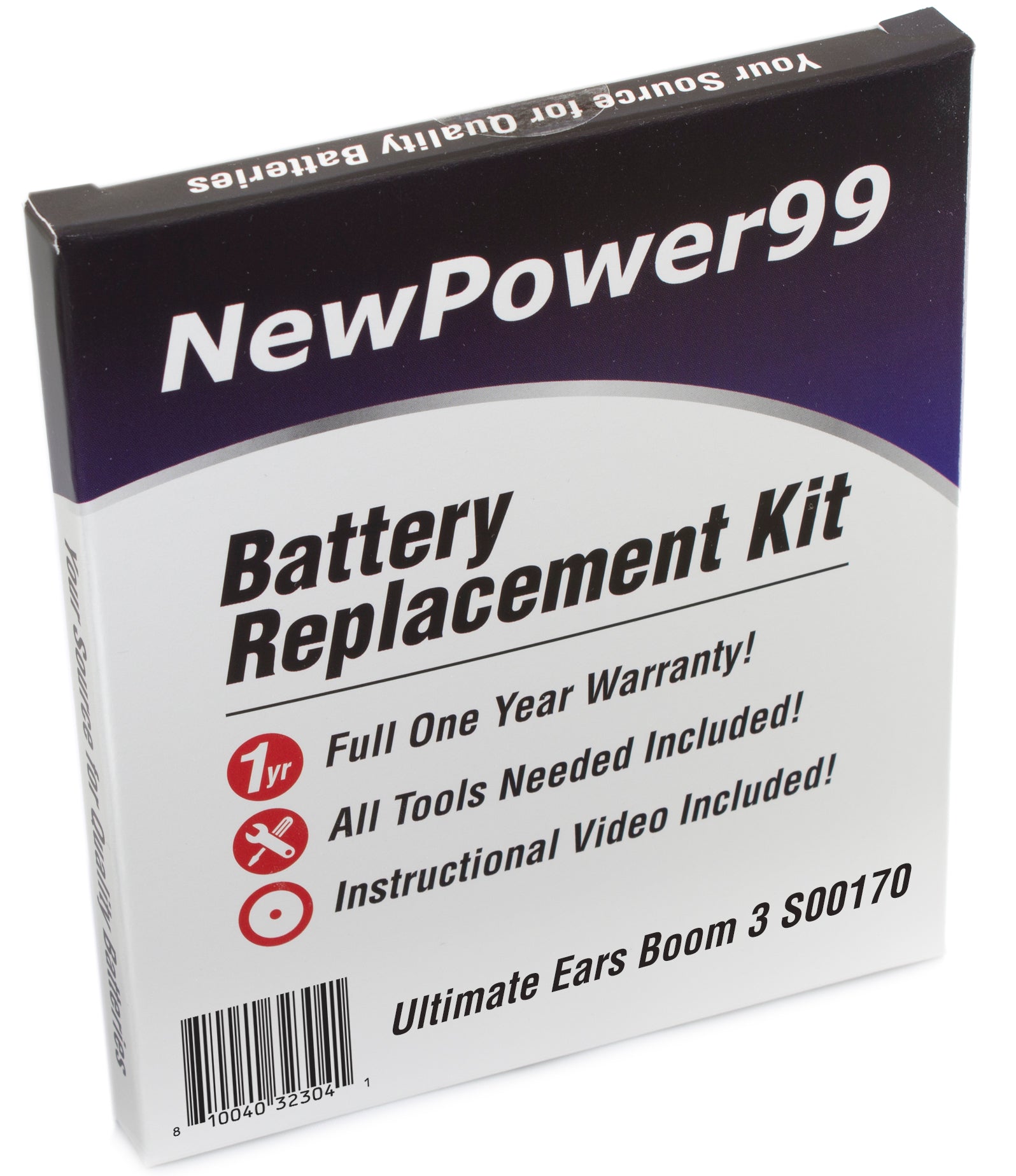 Ultimate Ears BOOM 3 S00170 Battery Replacement Kit with Special Tools, Video Instructions, Extended Life Battery and Full One Year Warranty