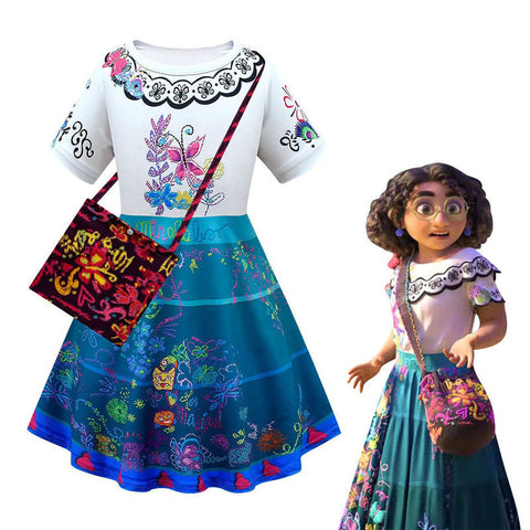 Encanto - Kids Mirabel Cosplay Dress For Dress-Up Fashion