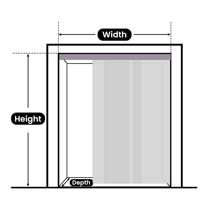 Measure&Installation Panel Track Blinds Graywind smarthome