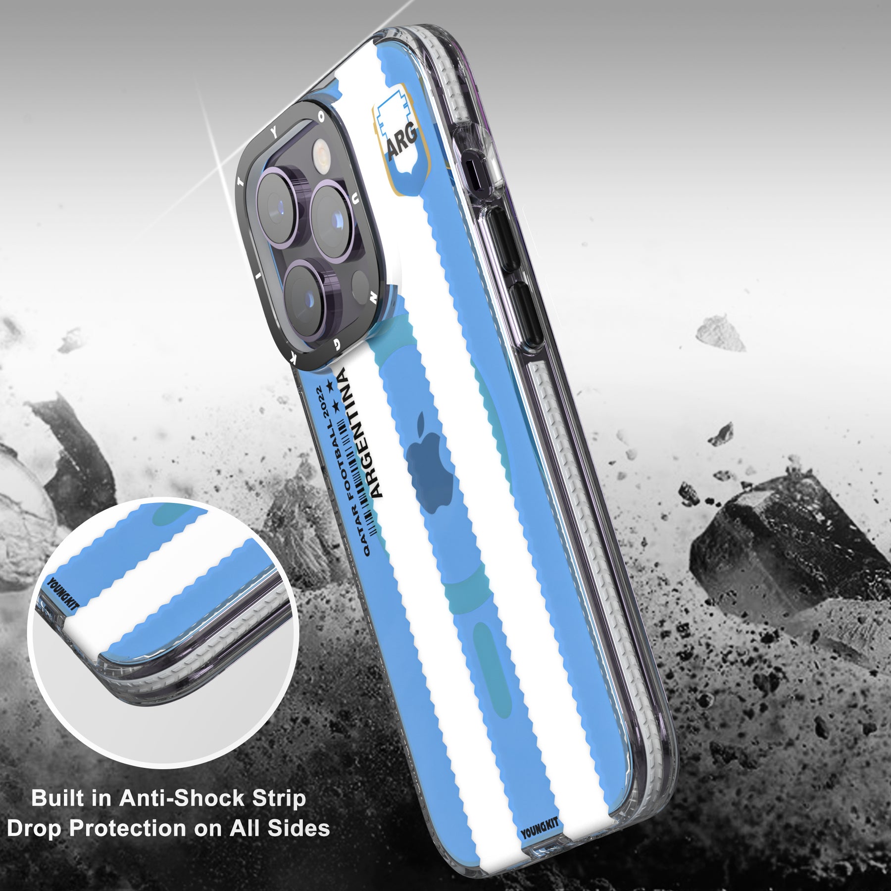 𝙉𝙀𝙒 Youngkit World Cup Popular Soccer Team MagSafe iPhone Case-Argentina