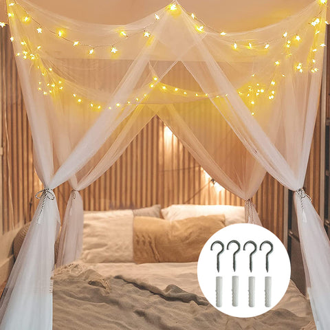 4 Corners Bed Canopy Mosquito Net