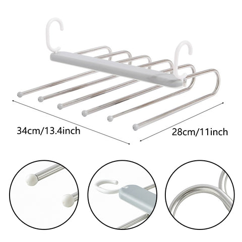 6-in-1 Space Saving Hangers Size Chart