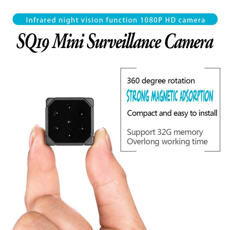 MD16 Support 32GB TF Card SQ 19 Camera Micro Video Camera HD 1080P Sensor Night Vision Camcorder DVR DV Motion Recorder Camcorder built in 32GB