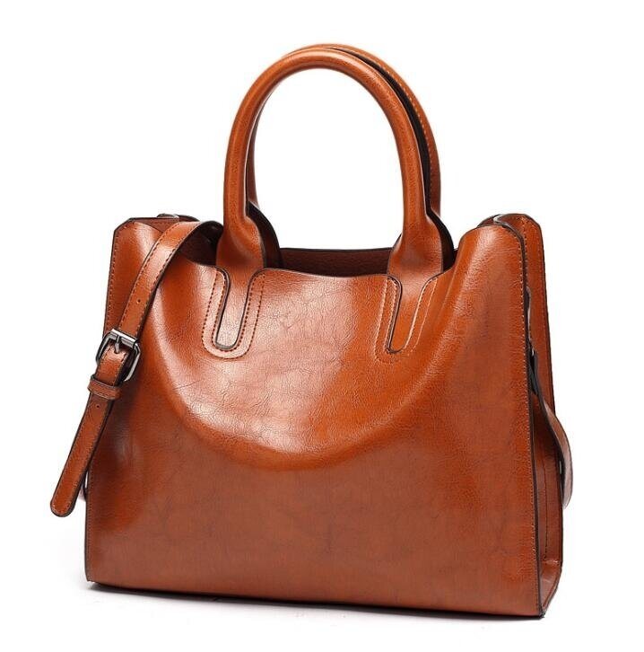 Leather Handbags Big Women Bag Casual Female Bags Trunk Tote Spanish Brand Shoulder Bag Ladies Large Bolsos
