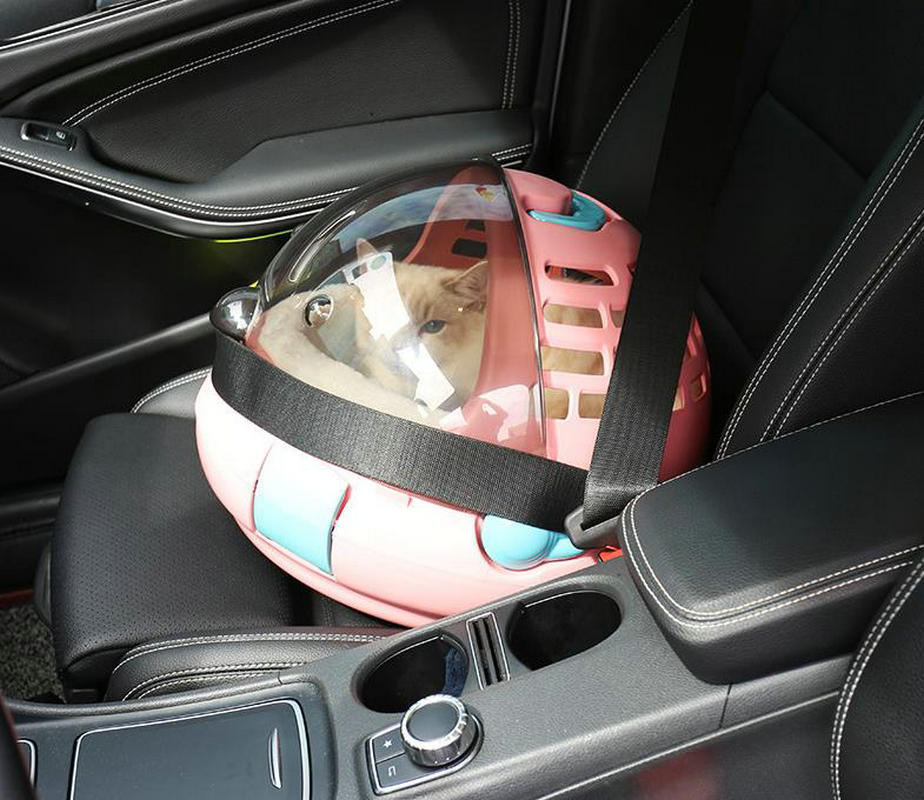 Space Capsule Pet Cat Carrier Bag, Kitten & Puppies Home Dome Box, Travel Bags Breathable Mesh Dogs Cage Outdoor, Pets Portable Bubble Backpack Handbag