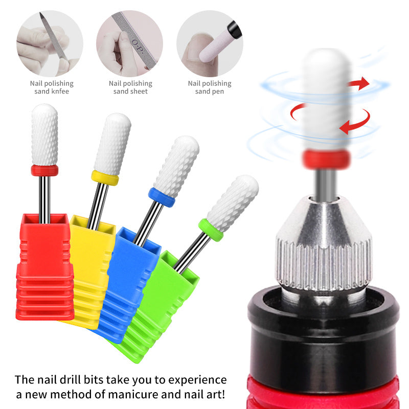 1PCS Nail Cone Tip Ceramic Drill Bits Electric Cuticle Clean Rotary For Manicure Pedicure Grinding Head Sander Tool If you purchase more than two items;  the shipping fee will not increase.