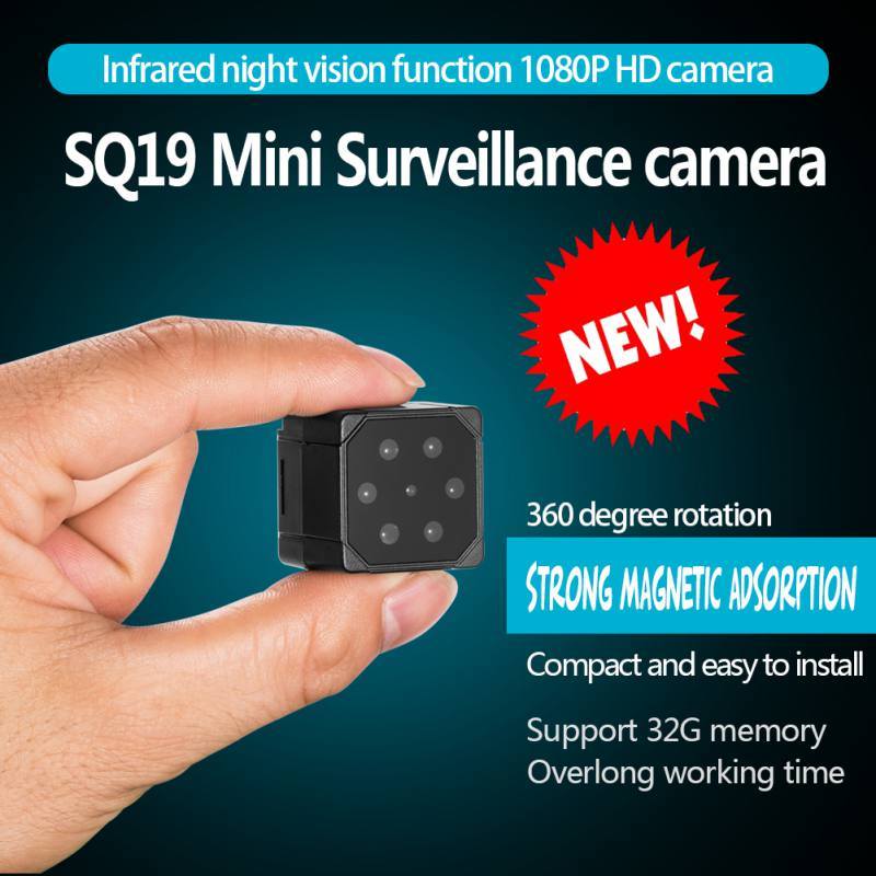 MD16 Support 32GB TF Card SQ 19 Camera Micro Video Camera HD 1080P Sensor Night Vision Camcorder DVR DV Motion Recorder Camcorder built in 32GB
