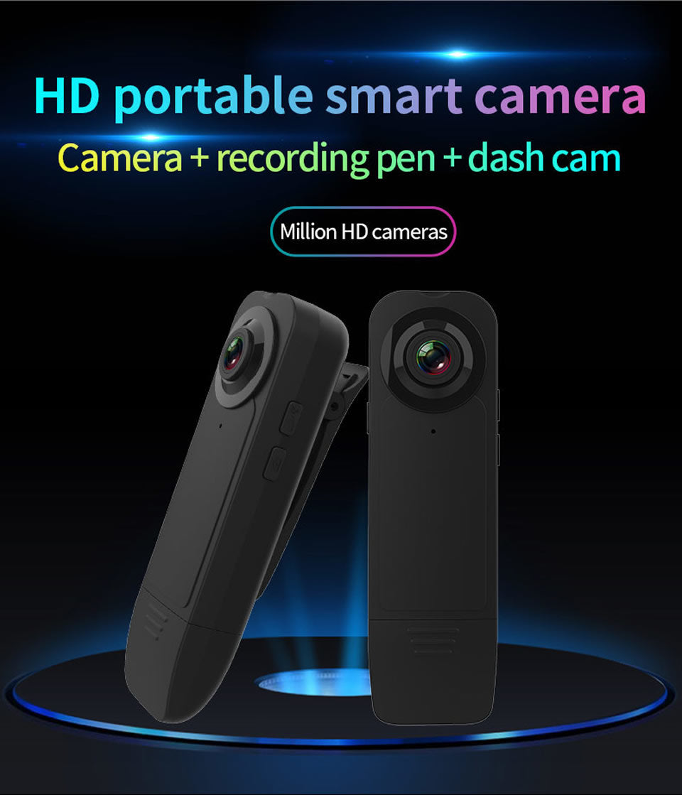 A18 New Wearable HD 1080P Min Camera Video Recorder With Night Vision Motion Detection Small Security Cam For Home Outside Camcorder built in 32GB