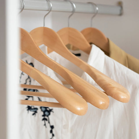 Wooden hangers in bulk