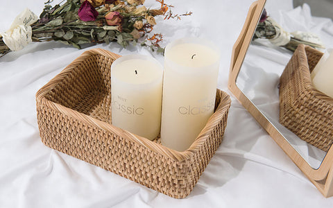 eco-friendly rattan basket