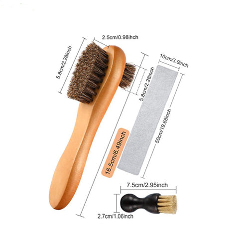 double-sided shoe brush