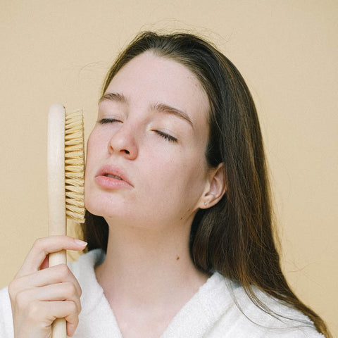 Facial dry brushing benefits