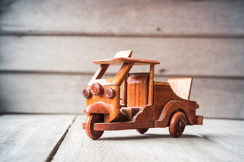 wooden toy car