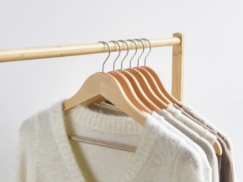 Natural wooden hangers