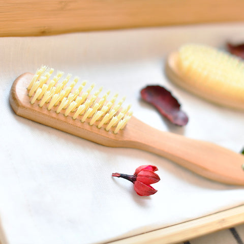 Solid Wood Handle Shoe Brush Cleaner