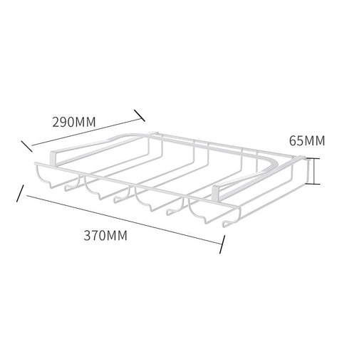 Hassle Free Wine Glass Rack Under Cabinet