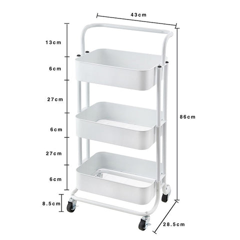 Metal Rolling Storage Cart