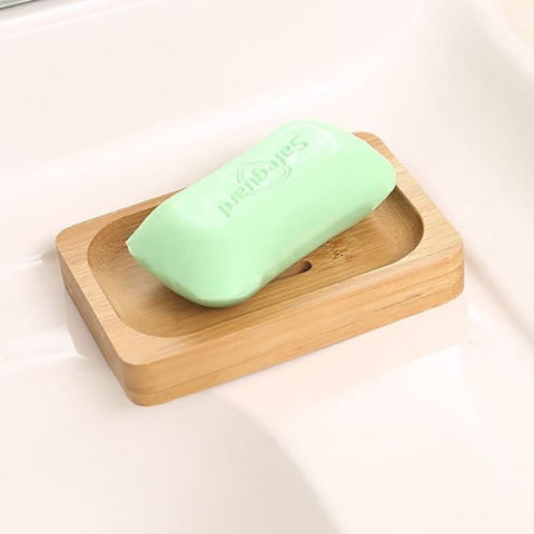Compostable Bamboo Soap Dish with Drainage
