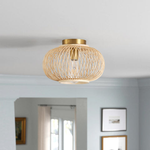 Modern minimalist style semi-recessed lamp