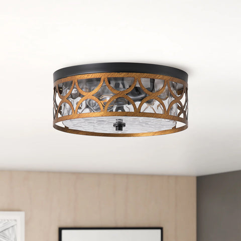 Vintage Glass Shade Recessed Light
