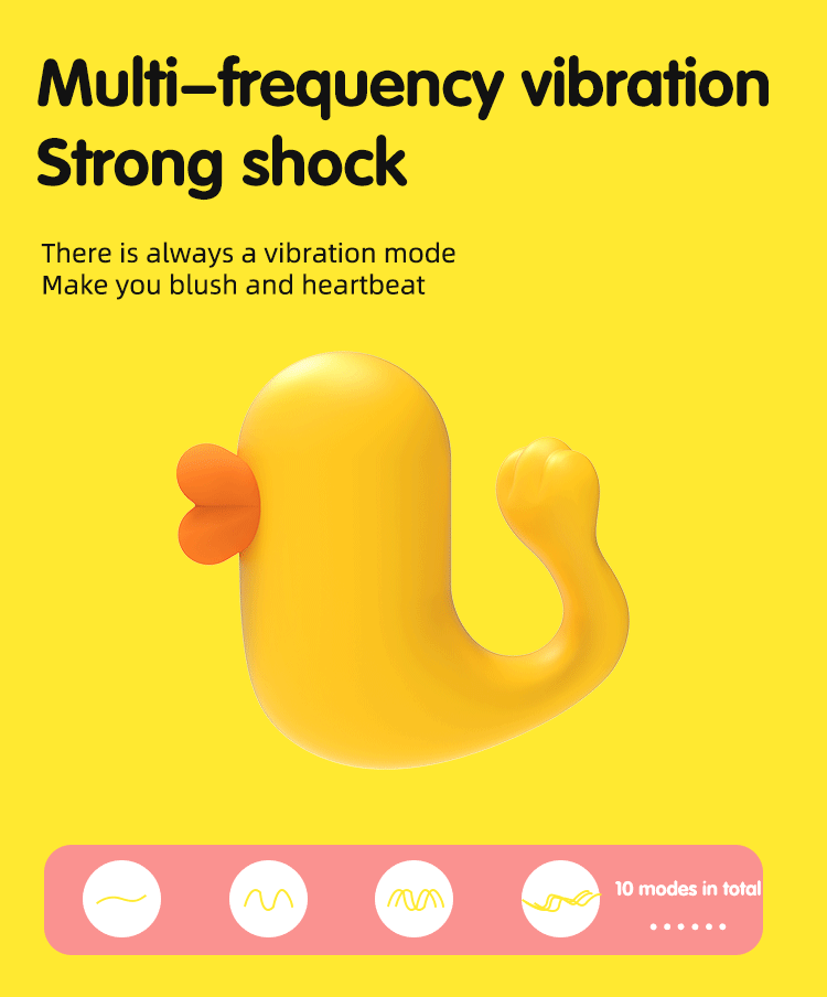 tingleduck-multi-frequency-vibration-strong-shock-yellow
