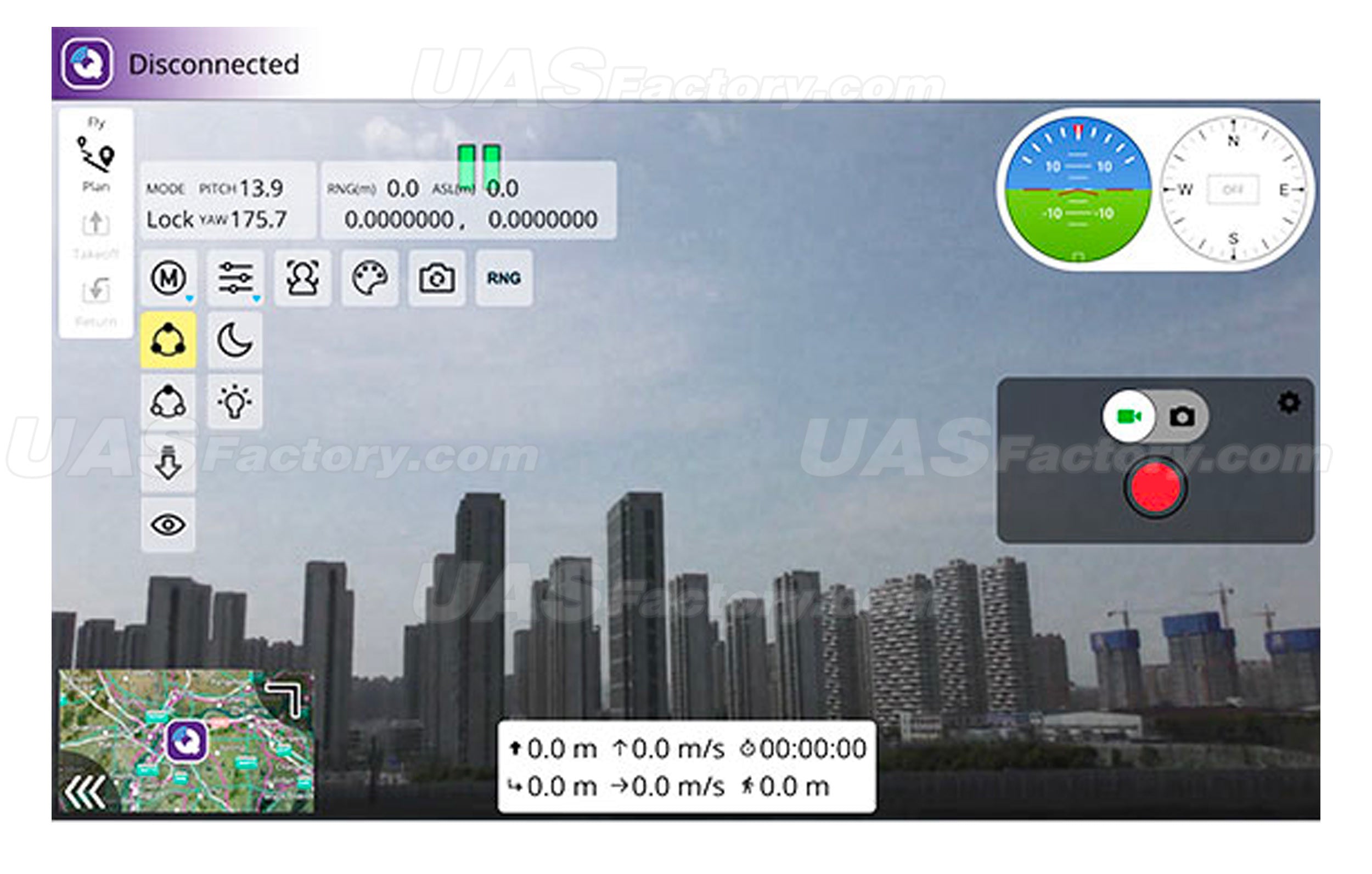 Apollo R Uas Apollo-R 10X optical zoom 200 m Laser night 360° unlimited rotation 2 ...