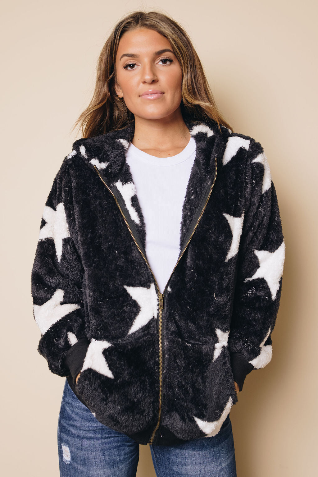 Tamy Fleece Hooded Coat