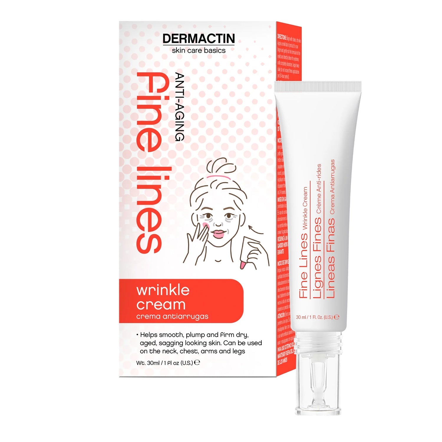 Dermactin Anti Aging Fine Lines Wrinkle Cream 1oz/ 30ml