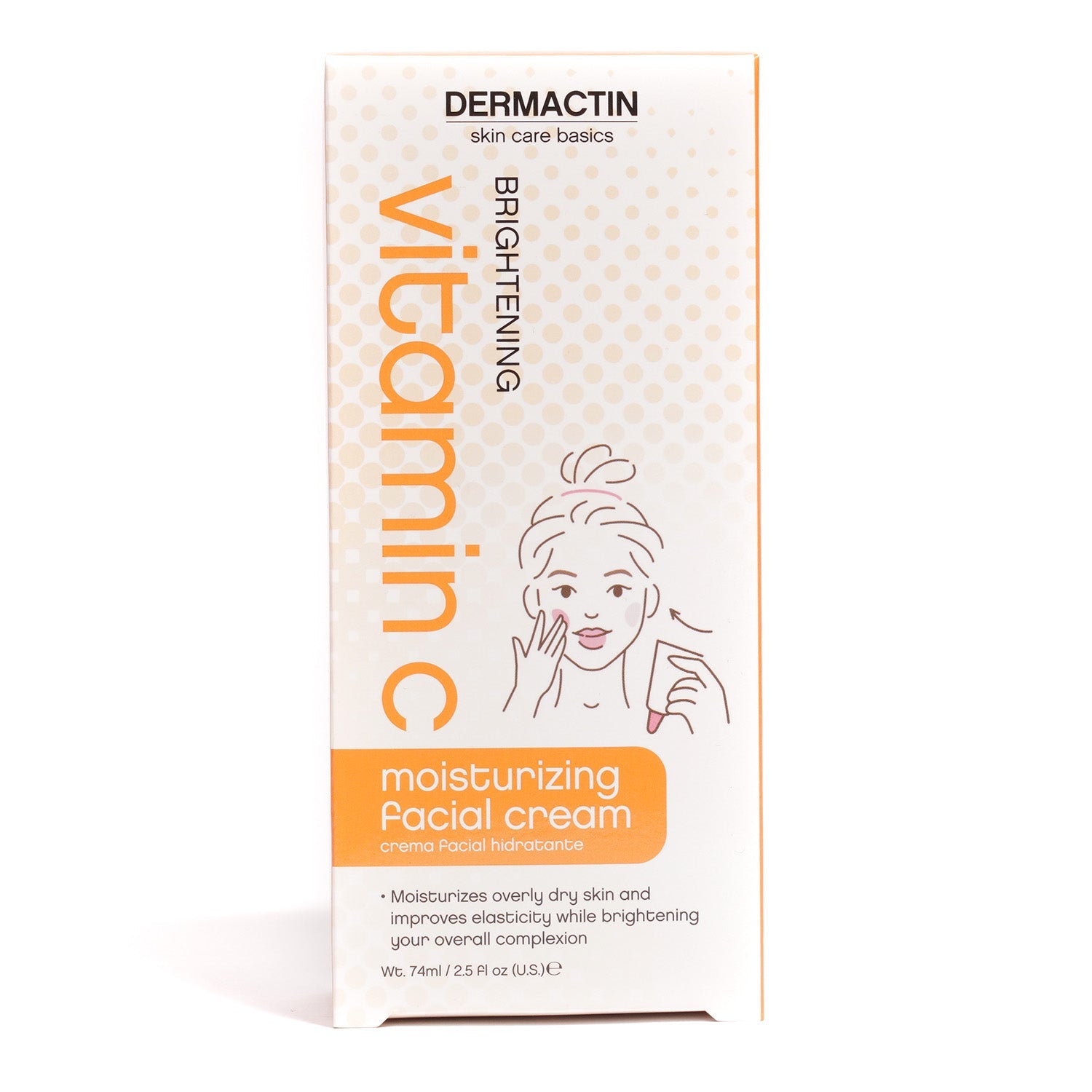 Dermactin Brightening Vitamin C Moisturizing Facial Cream 2.5oz/ 74ml