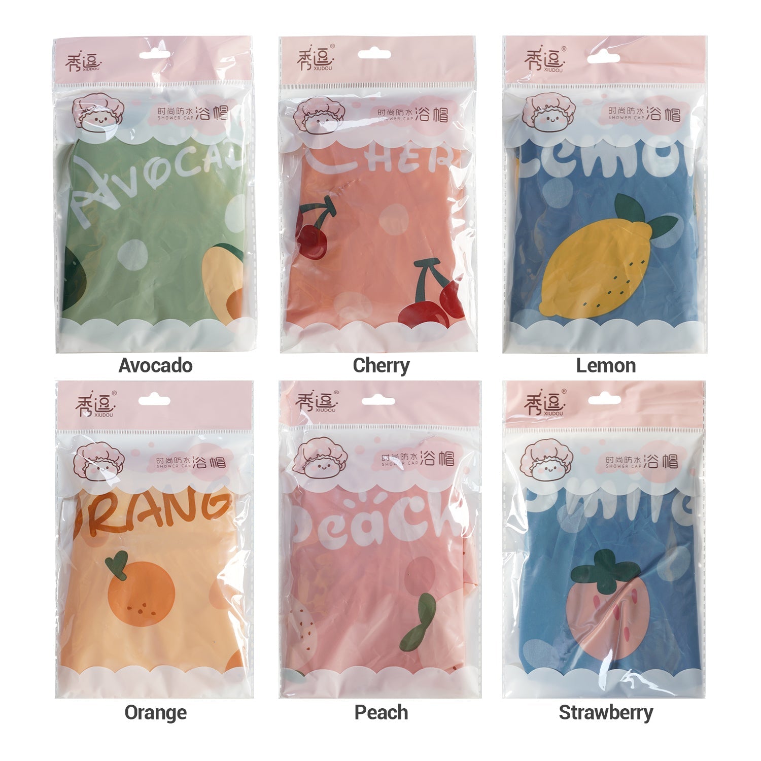 Fruit Printed Shower Cap