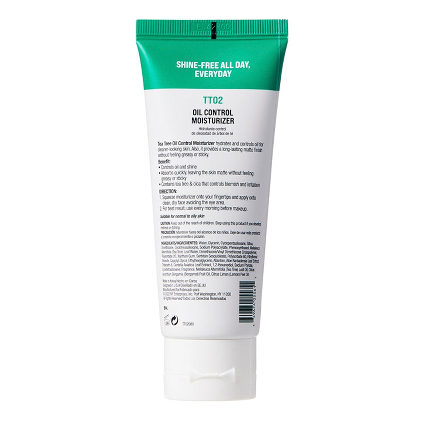 Kiss Tea Tree Oil Control Moisturizer 3.38oz/ 100ml