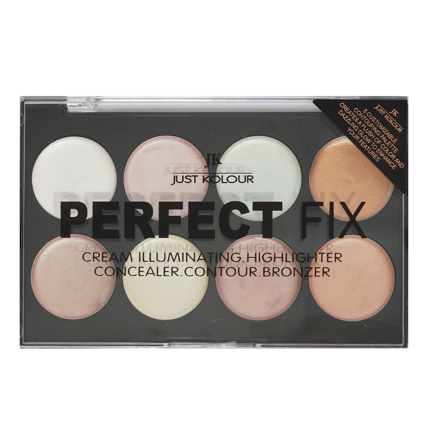 Perfect Fix Highlighter & Concealer & Contour & Bronzer Palette 8 Colors