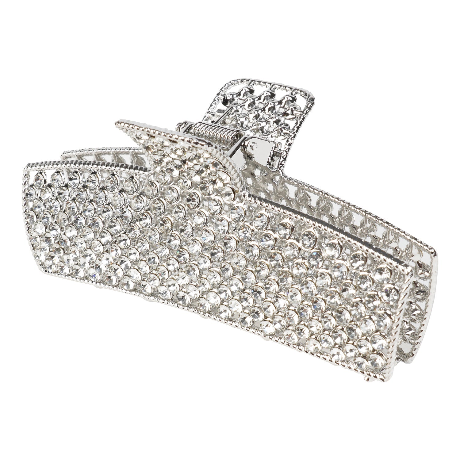 Sol Rhinestone Metal Rectangle Claw Clip