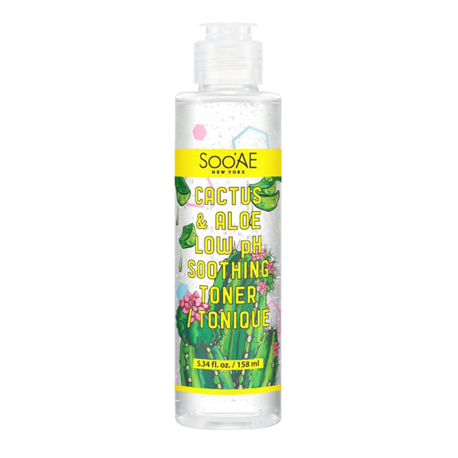 Sooae Cactus & Aloe Low pH Soothing Toner 5.34oz / 158ml