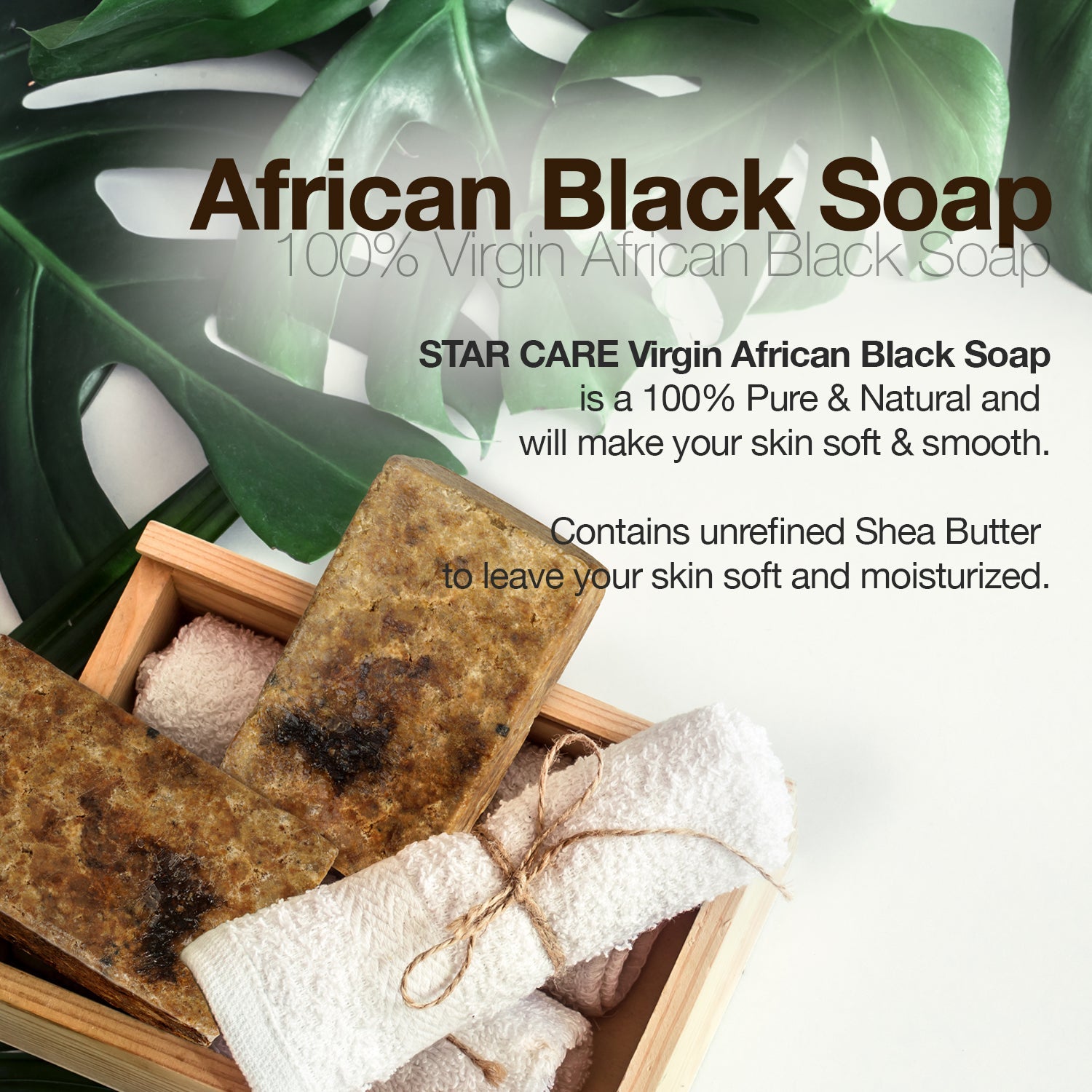 Star Care 100% Virgin African Black Soap