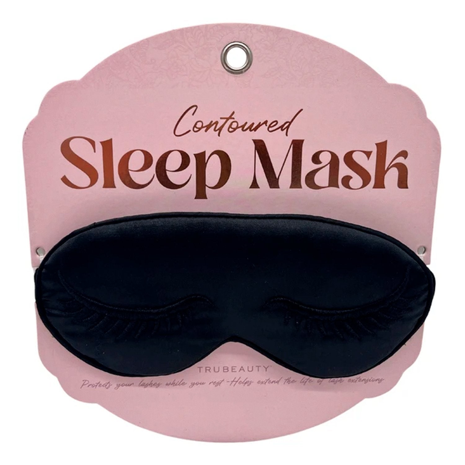 TruBeauty Contoured Sleep Mask Black