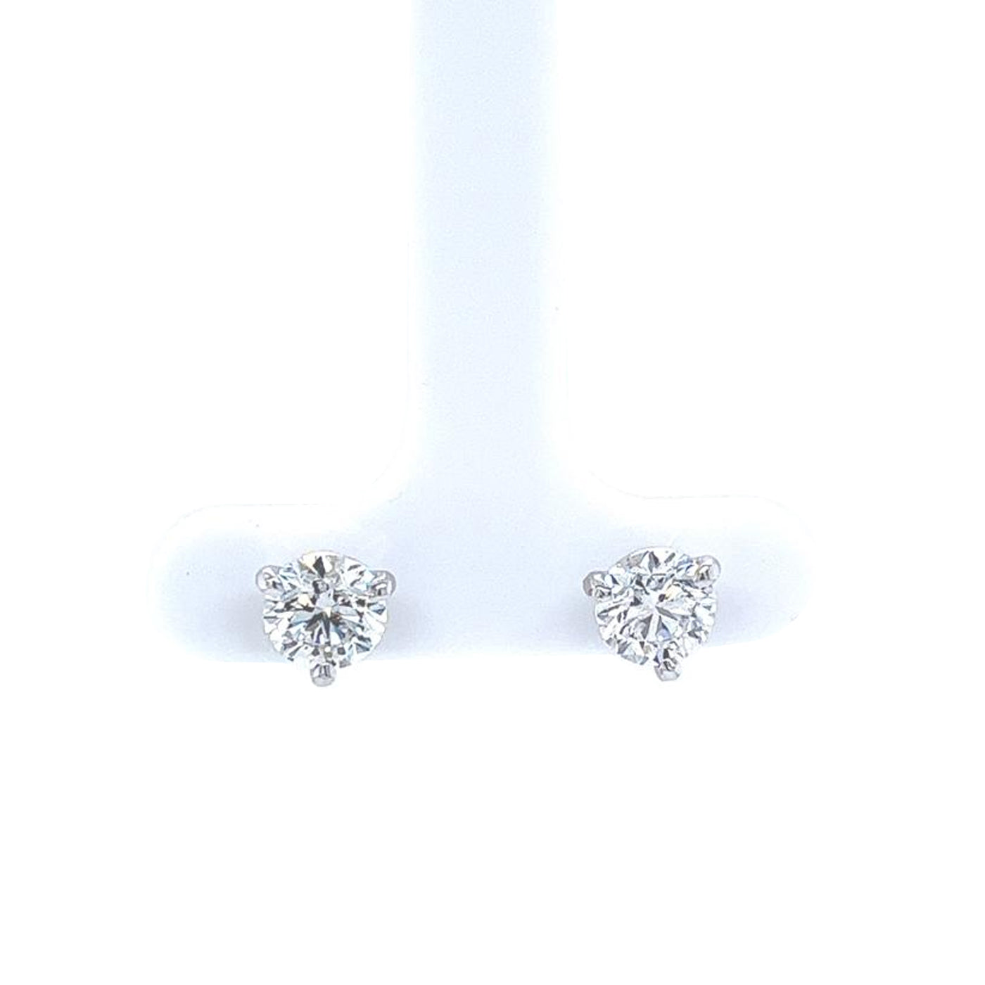 1.80ctw GIA Certified E Si1 3 Prongs Martini?Natural Diamond Stud Earrings