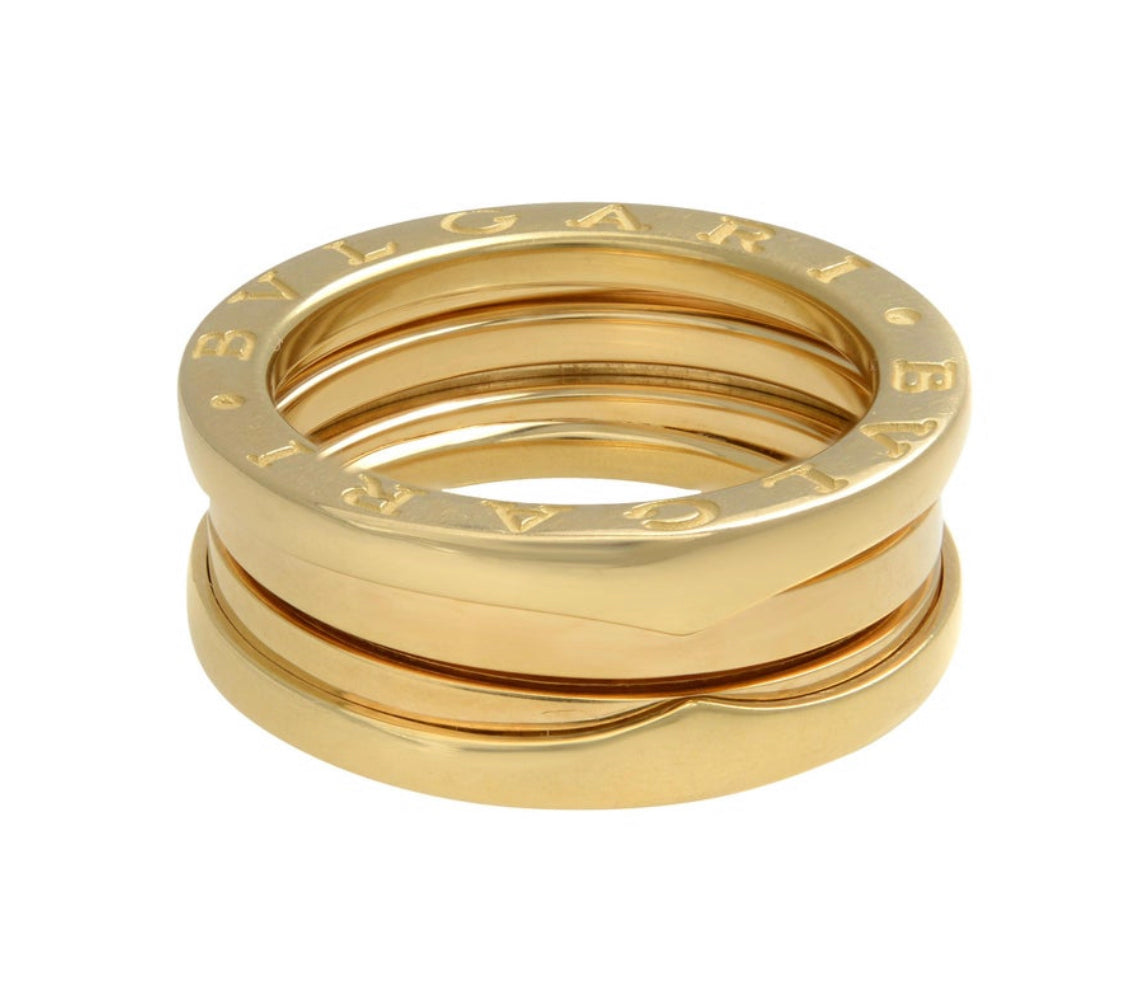 Bvlgari B Zero1 Ladies Ring 18k Yellow Gold