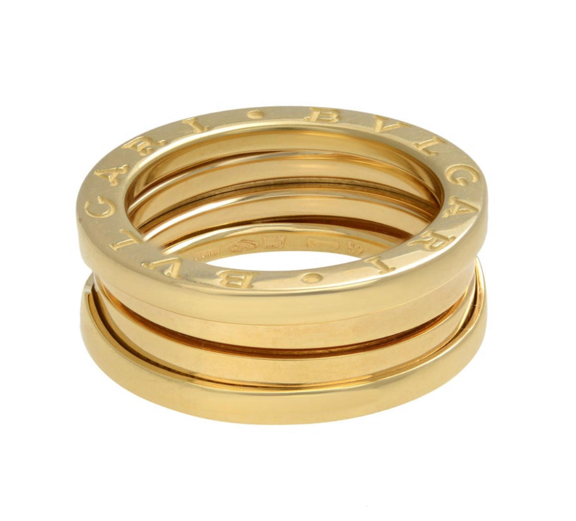 Bvlgari B Zero1 Ladies Ring 18k Yellow Gold