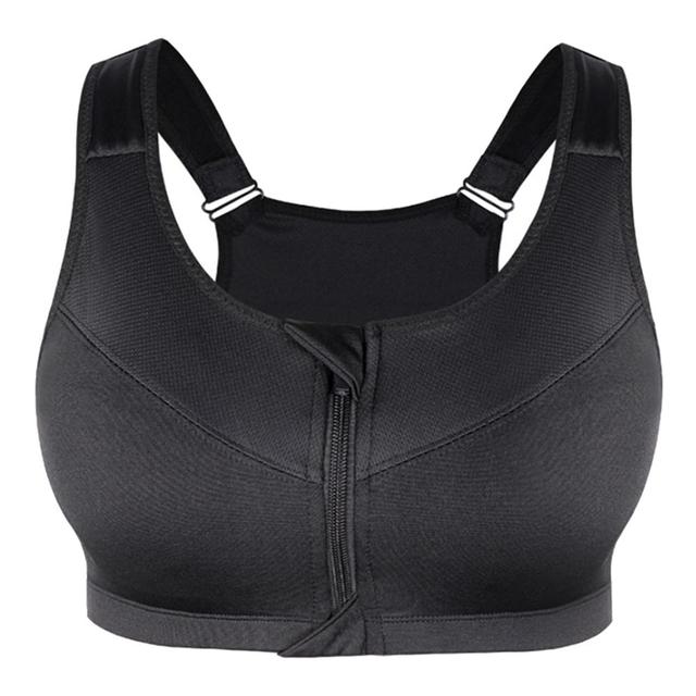 Curvy Bra Top With Front Zipper