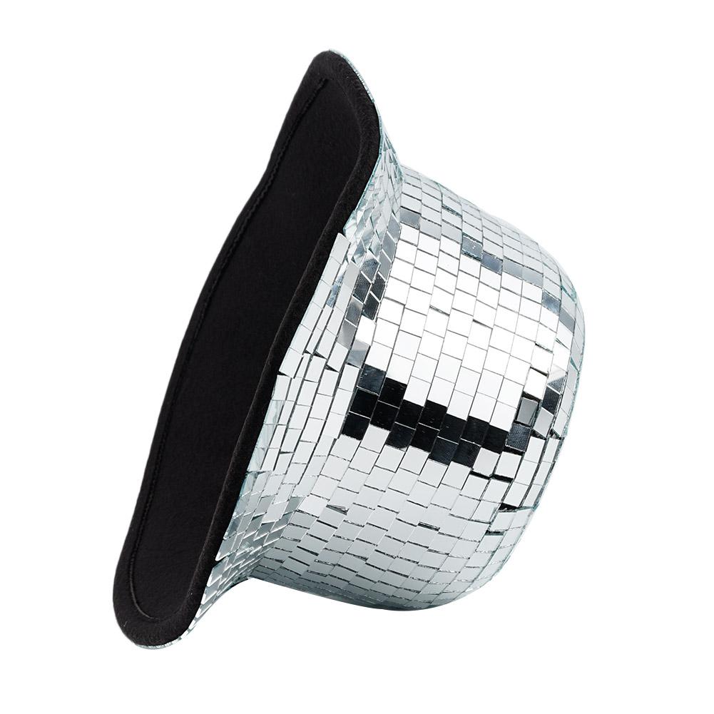 Glitter Mirror Disco Bucket Hat Stunning Disco Ball Party Hat