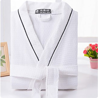 Long Sleeve Waffle 100% Cotton Sleep Lounge Robe