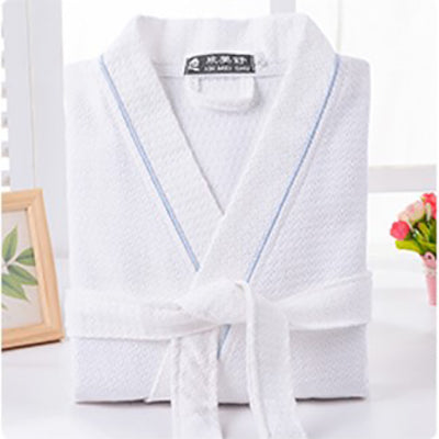 Long Sleeve Waffle 100% Cotton Sleep Lounge Robe