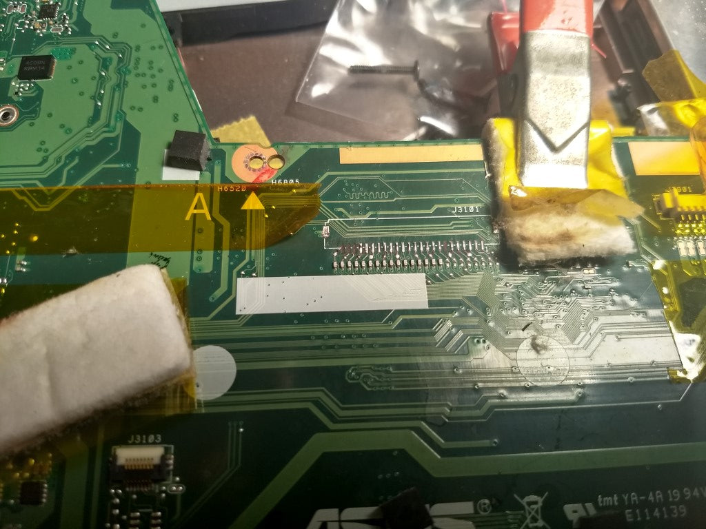 keyboard socket water damaged repair