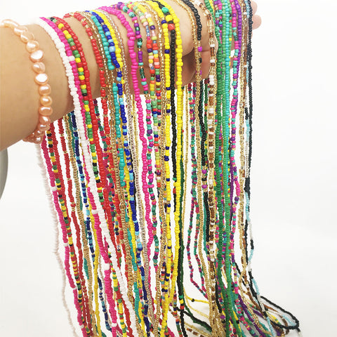 enamel waist beads