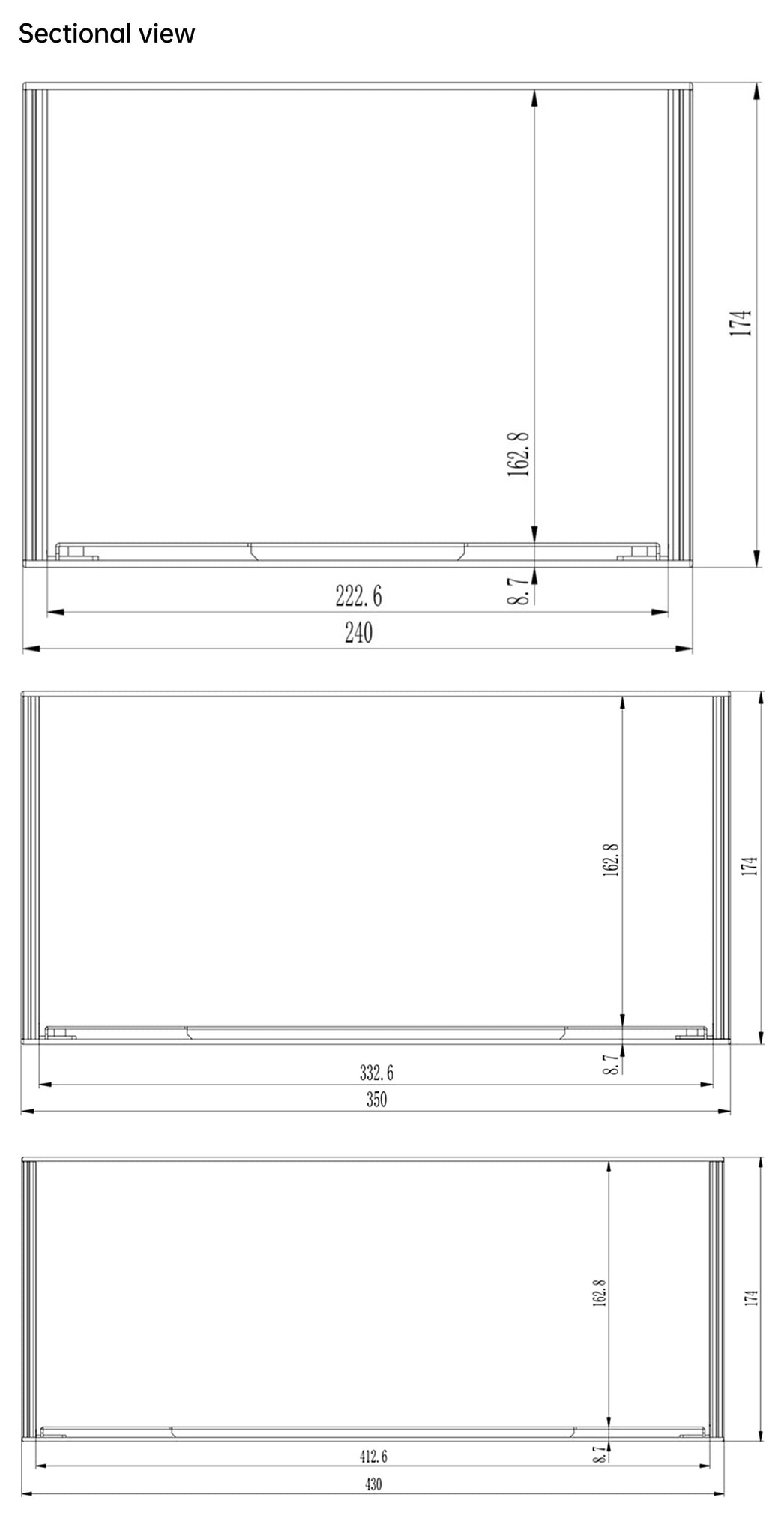 Verlängerungskabel Rackmount-Gehäuse